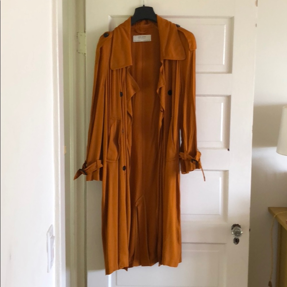 Burnt orange trench